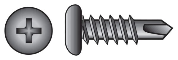 Stallion No. 7 X 7/16 in. L Phillips Black Screws 1 lb