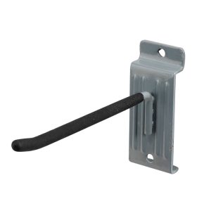 Crawford Duramount 6 in. L Powder Coated Black Steel Hook 15 lb. cap. 1 pk