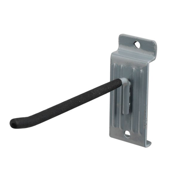 Crawford Duramount 6 in. L Powder Coated Black Steel Hook 15 lb. cap. 1 pk