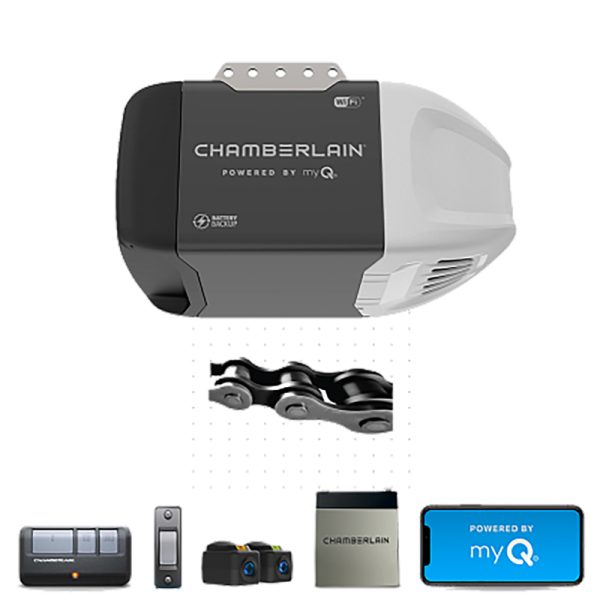 Chamberlain 0.5 HP Chain Drive WiFi Compatible Smart Garage Door Opener
