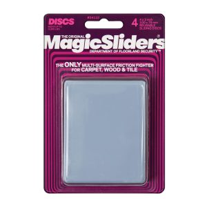 Magic Sliders Gray Plastic Sliding Discs 4 pk