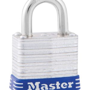 Master Lock 1 in. H X 11/16 in. W X 1-1/8 in. L Laminated Steel 4-Pin Cylinder Padlock