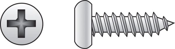 Hillman No. 4 X 5/8 in. L Phillips Pan Head Sheet Metal Screws 100 pk