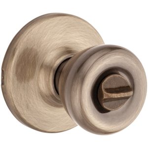 Kwikset Tylo Antique Brass Privacy Lockset 1-3/4 in.