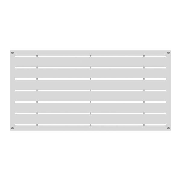 Barrette Outdoor Living Boardwalk 2 ft. W X 4 ft. L White Polymer Screen Panel