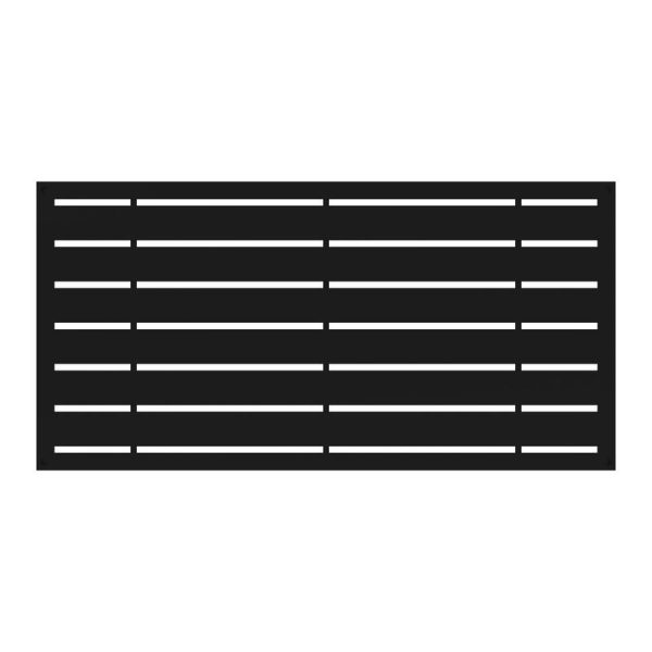 Barrette Outdoor Living Boardwalk 2 ft. W X 4 ft. L Black Polymer Screen Panel