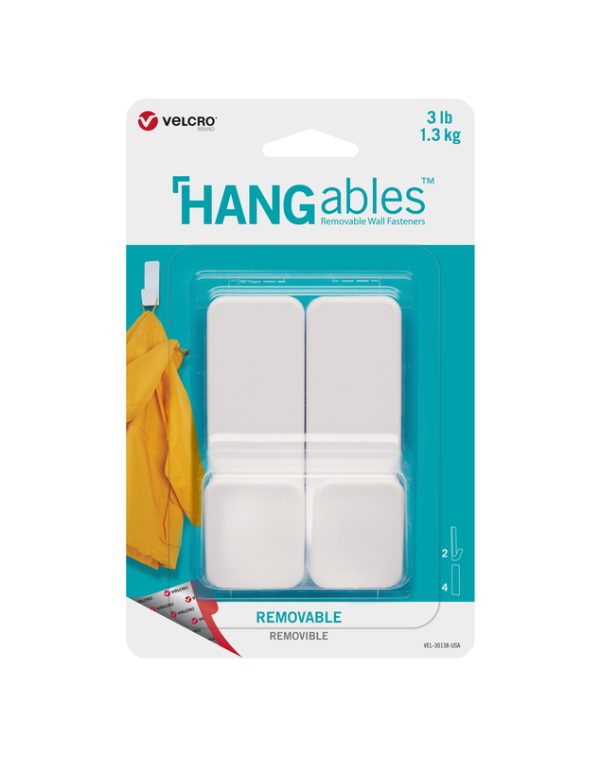 Velcro Hangables Medium Plastic Removable Fasteners 2 pk