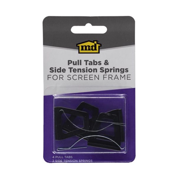 M-D Black Screen Tension Spring 6 pc