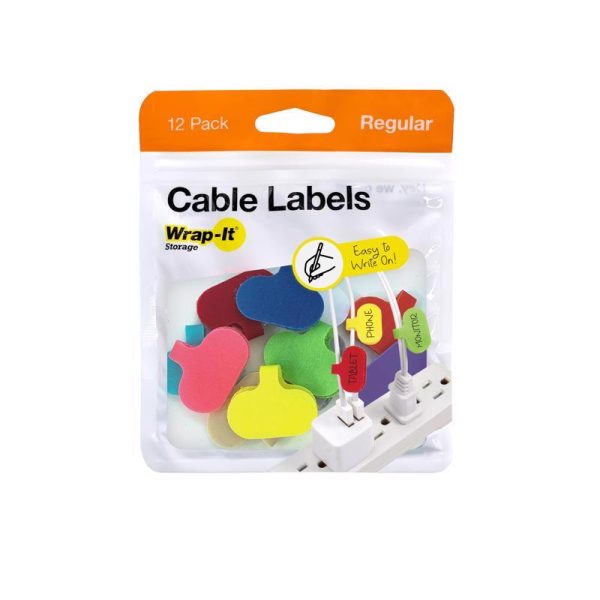 Wrap-It Storage 1.2 in. L Assorted Nylon Cable Labels