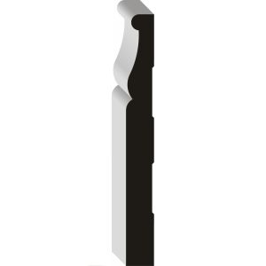 Alexandria Moulding 4-1/4 in. H X 96 in. L Primed White MDF Molding