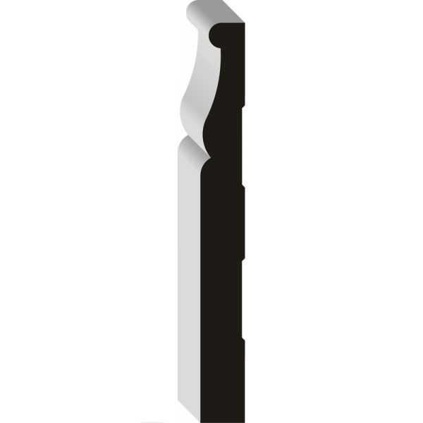 Alexandria Moulding 4-1/4 in. H X 96 in. L Primed White MDF Molding