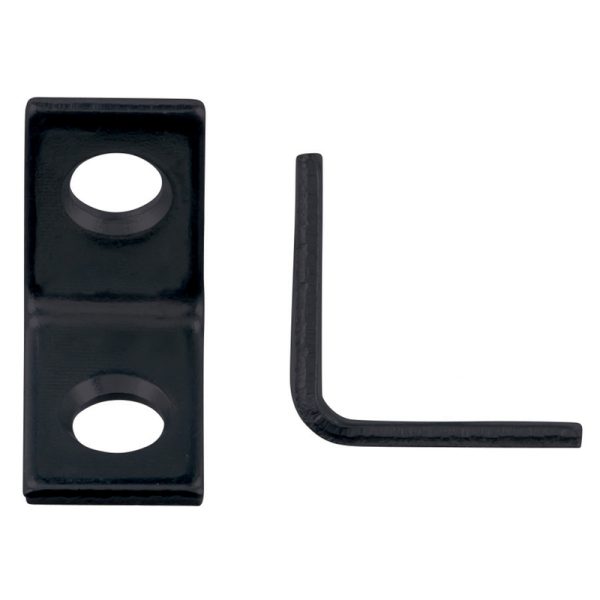Hampton 3/4 in. H X 3/4 in. W X 3/4 in. D Black Steel Inside L Corner Brace