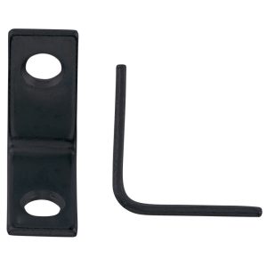 Hampton 1 in. H X 3/4 in. W X 1 in. D Black Steel Inside L Corner Brace