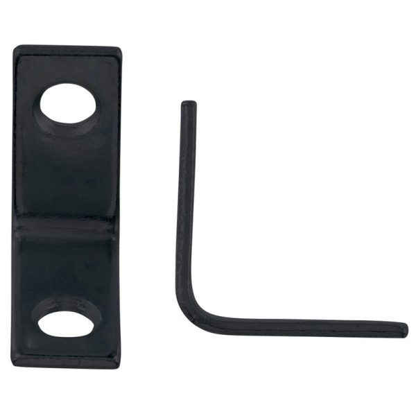 Hampton 1 in. H X 3/4 in. W X 1 in. D Black Steel Inside L Corner Brace