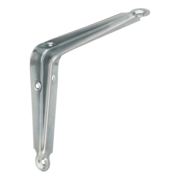 National Hardware Silver Steel Shelf Bracket 6 in. L 25 lb
