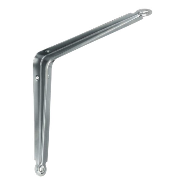 National Hardware Silver Steel Shelf Bracket 12 in. L 35 lb