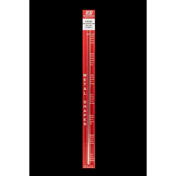 K&S 1/8 in. D X 1 ft. L Utility Copper Tubing
