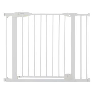 North States Toddleroo White 30 in. H X 29.75-40.5 in. W Metal Auto-Close Gate