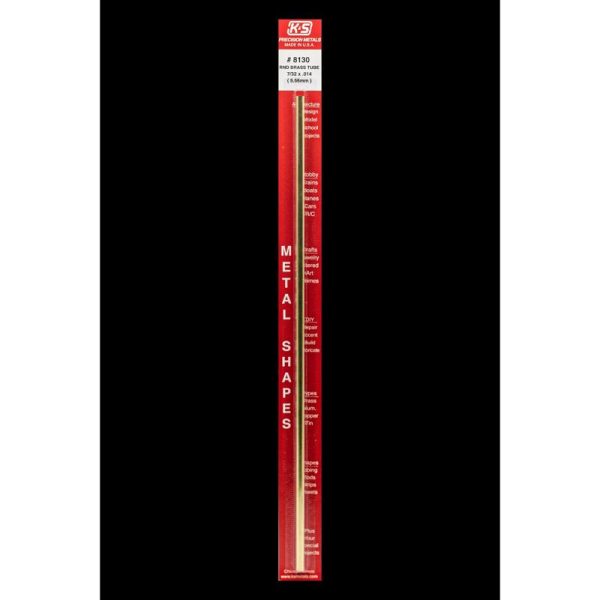 K&S 7/32 in. D X 12 in. L Round Brass Tube 1 pk