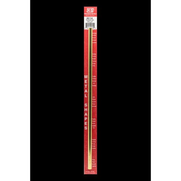 K&S 11/32 in. D X 12 in. L Round Brass Tube 1 pk