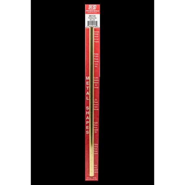 K&S 3/8 in. D X 12 in. L Round Brass Tube 1 pk
