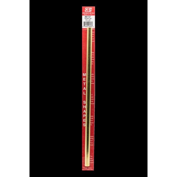 K&S 7/16 in. D X 12 in. L Round Brass Tube 1 pk
