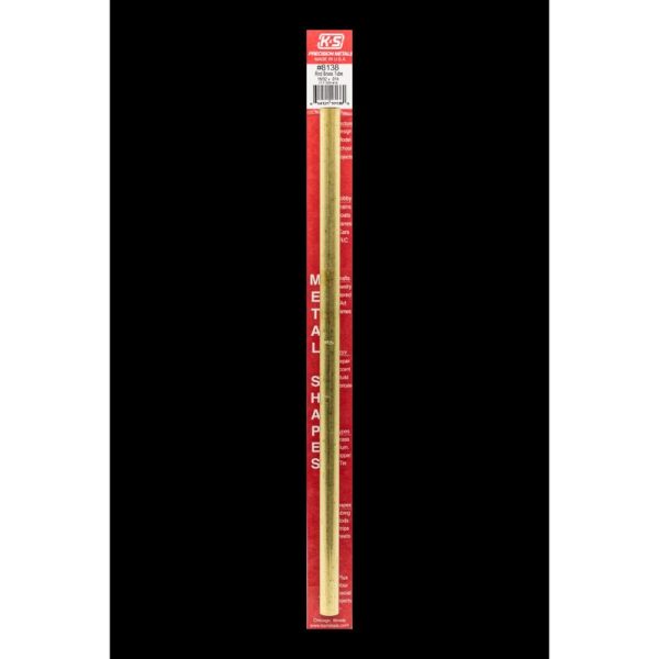 K&S 15/32 in. D X 12 in. L Round Brass Tube 1 pk