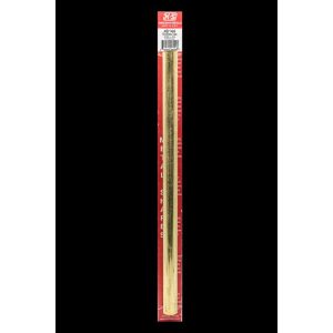 K&S 21/32 in. D X 12 in. L Round Brass Tube 1 pk