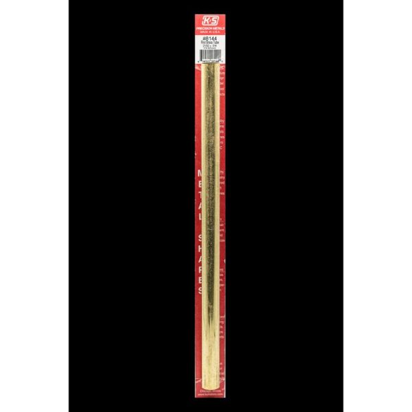 K&S 21/32 in. D X 12 in. L Round Brass Tube 1 pk
