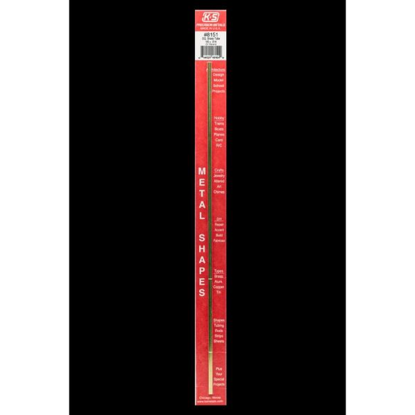 K&S 1/8 in. W X 12 in. L Square Brass Tube 1 pk