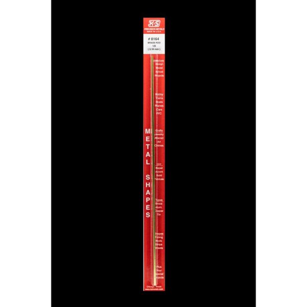 K&S 1/8 in. D X 12 in. L Brass Rod 1 pk
