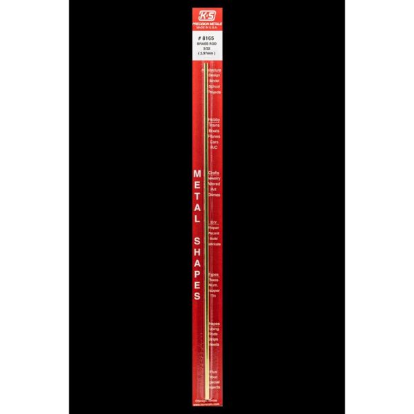 K&S 5/32 in. D X 12 in. L Brass Rod 1 pk