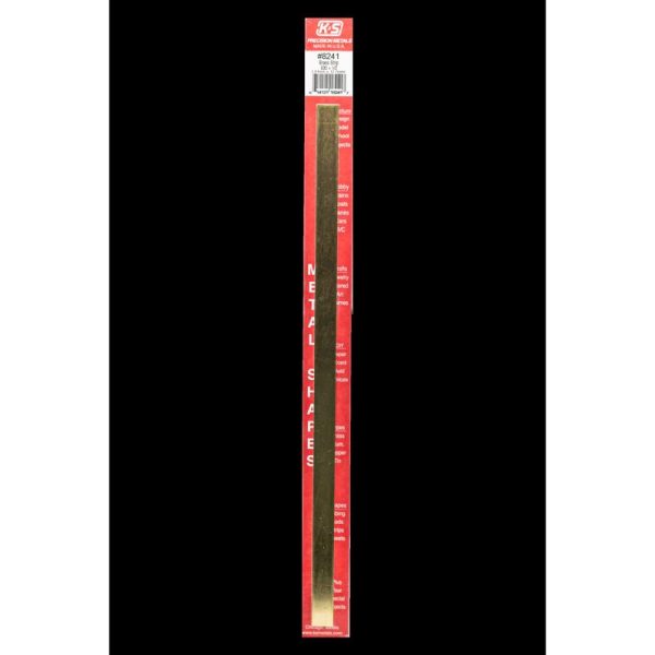 K&S 0.032 in. X 1/2 in. W X 12 in. L Brass Metal Strip