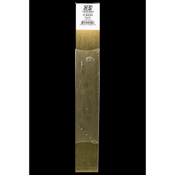 K&S 0.032 in. X 2 in. W X 12 in. L Brass Metal Strip