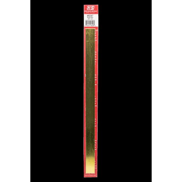 K&S 0.064 in. X 3/4 in. W X 12 in. L Brass Metal Strip