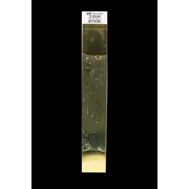 K&S 0.064 In. T X 1/4 In. W X 12 In. L Brass Metal Strip