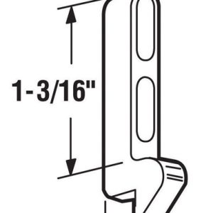 Prime-Line Zinc-Plated Cast Metal Latch Strike 1 pk