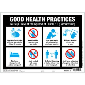 Hy-Ko English Black Informational Sign 10 in. H X 14 in. W