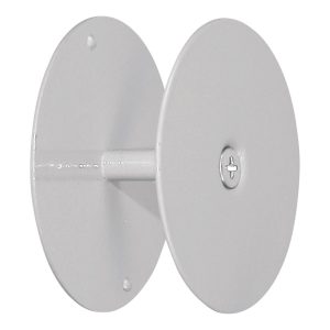Prime-Line Gray Steel Hole Filler Plate 1 pk