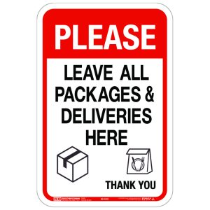 Hy-Ko English White Social Distancing Sign 18 in. H X 12 in. W