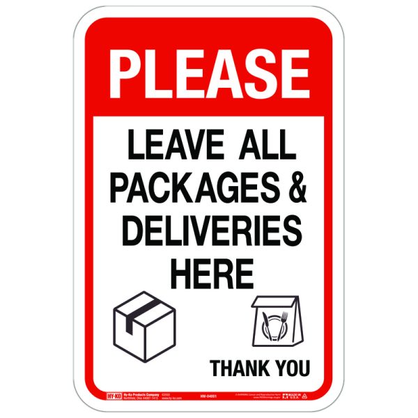 Hy-Ko English White Social Distancing Sign 18 in. H X 12 in. W
