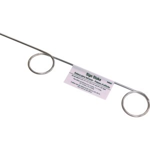 Hillman 28 in. H Silver Aluminum Pigtail Sign Stake