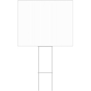 Hillman White Blank Sign 20 in. H X 24 in. W