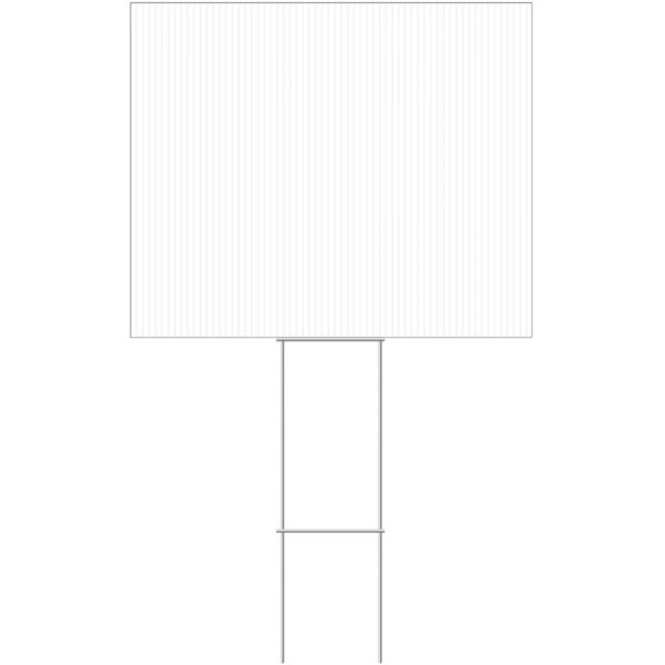 Hillman White Blank Sign 20 in. H X 24 in. W