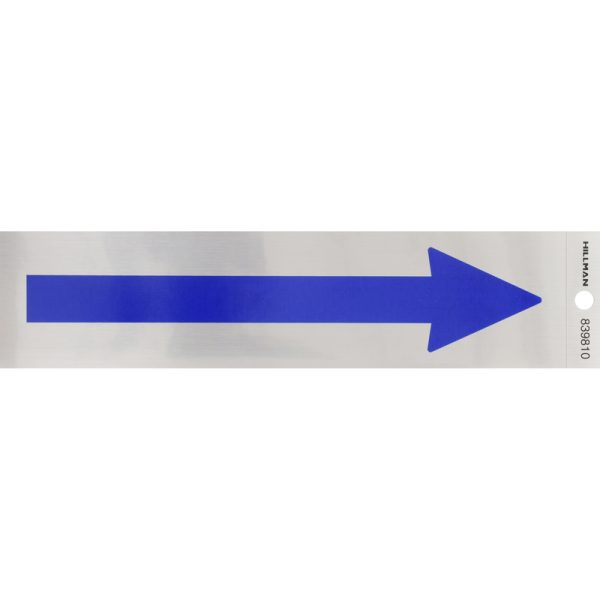 Hillman English Silver Arrow Decal 2 in. H X 8 in. W