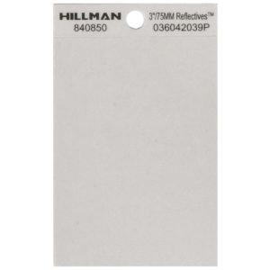 Hillman 3 in. Reflective Vinyl Self-Adhesive Special Character Blank 1 pc