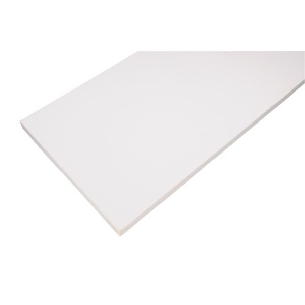 Rubbermaid .625 in. H X 72 in. W X 12 in. D White Wood Shelf Board