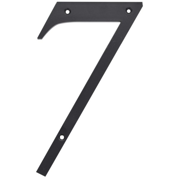 Hillman 6 in. Reflective Black Plastic Nail-On Number 7 1 pc