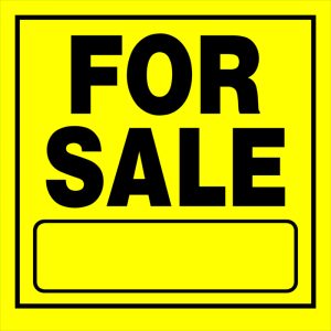 Hillman English Yellow Sign 11 in. H X 11 in. W
