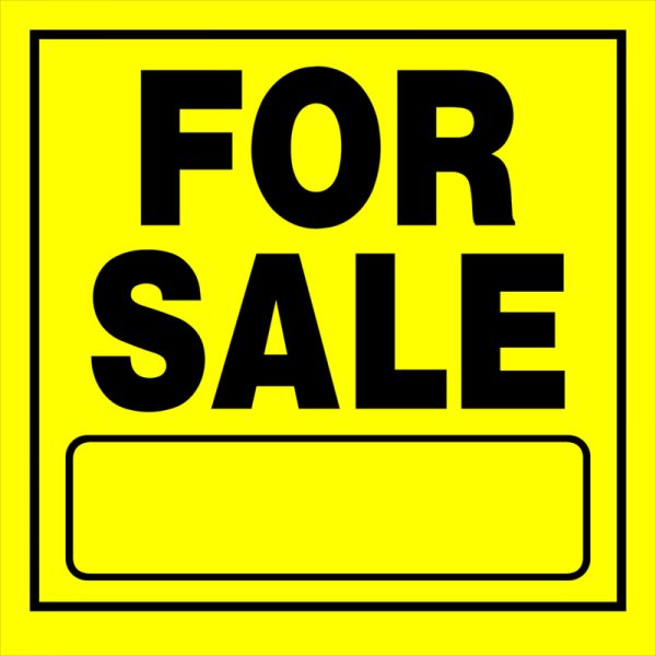 Hillman English Yellow Sign 11 in. H X 11 in. W
